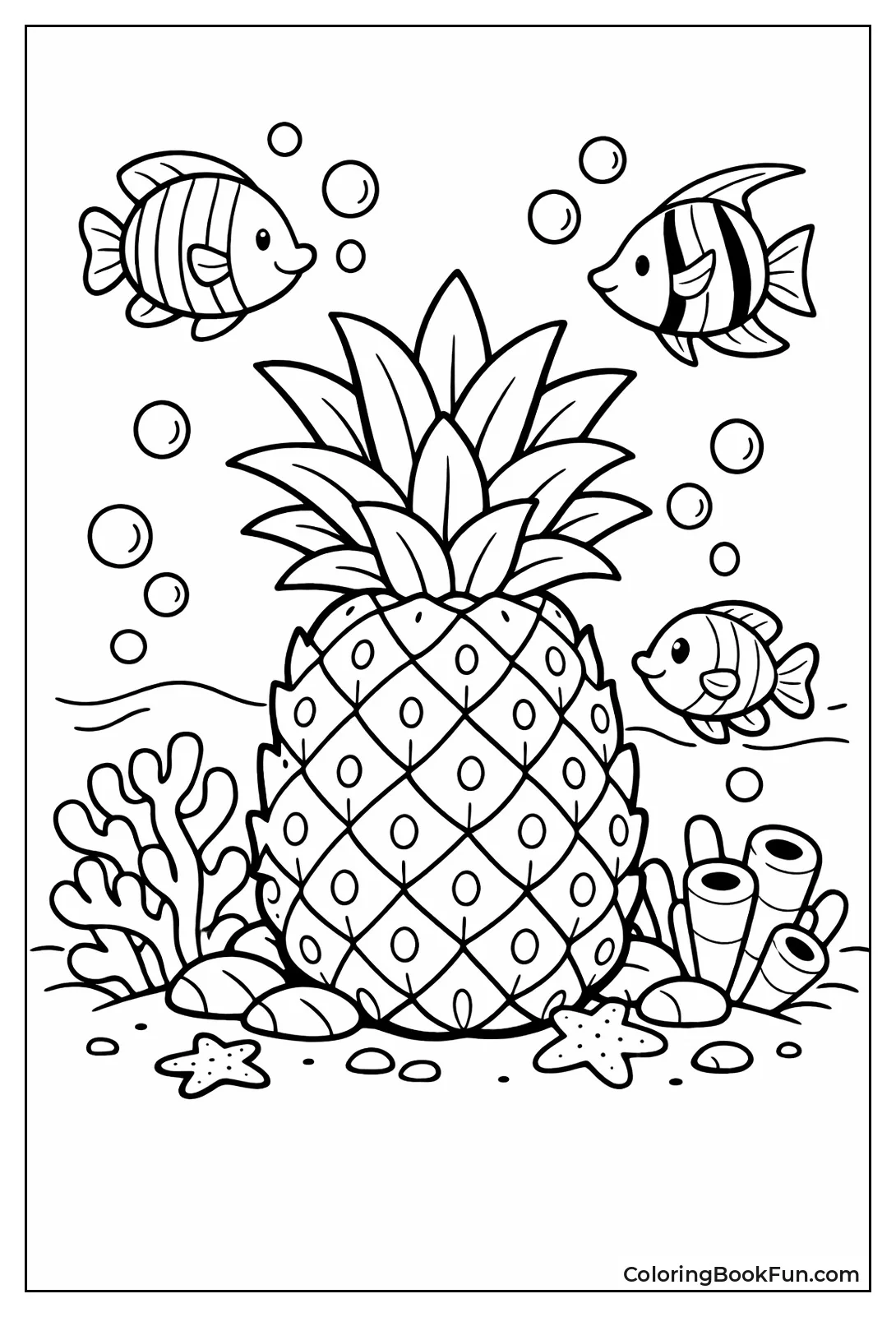 Underwater Pineapple with Fish