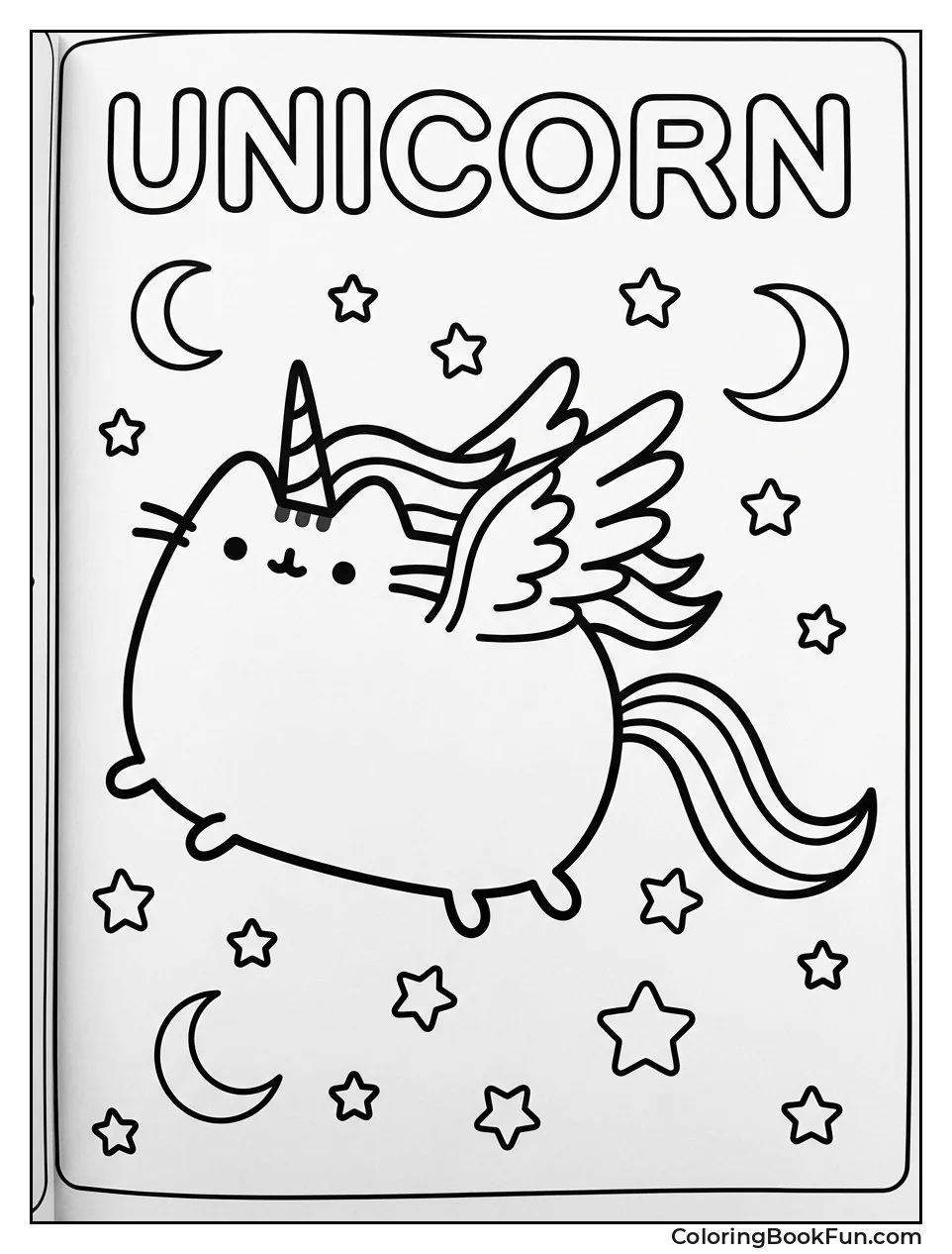 Unicorn Pusheen Flying