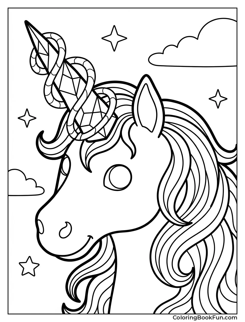 Sparkling Unicorn Horn Closeup