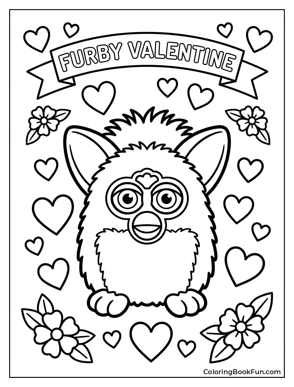 Valentine Furby Floating Hearts