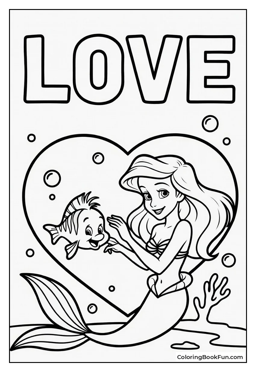 Ariel Finding Heart Coral