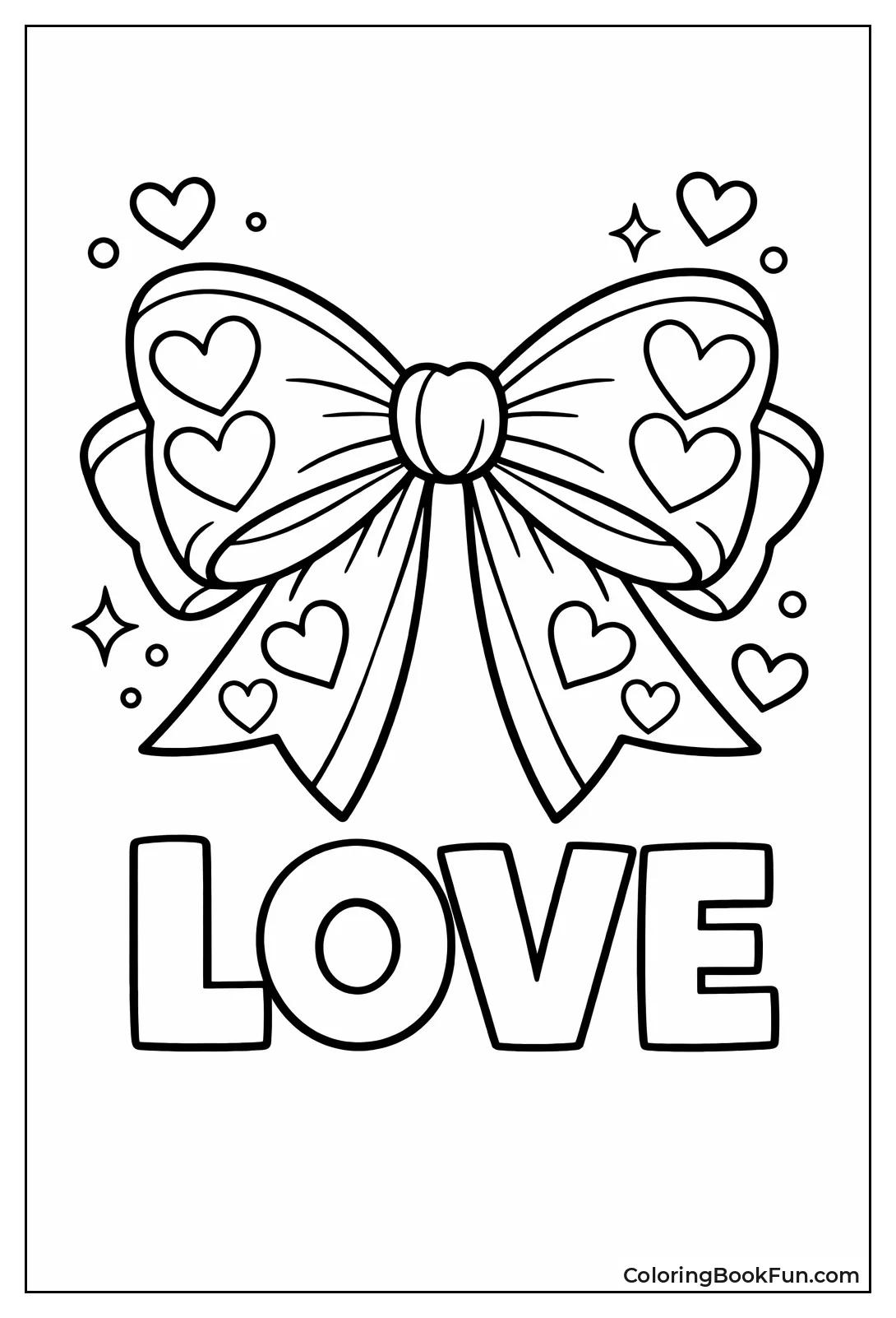 Heart-Shaped Valentine Bow