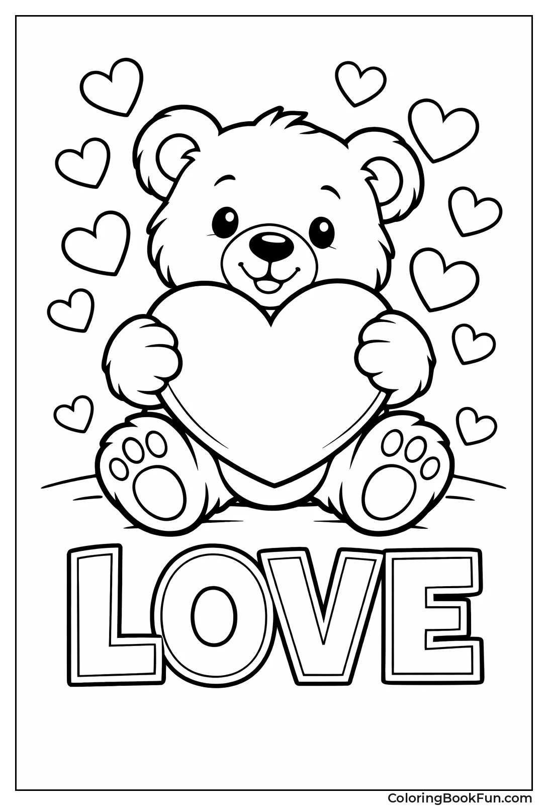 Bear Holding Big Heart