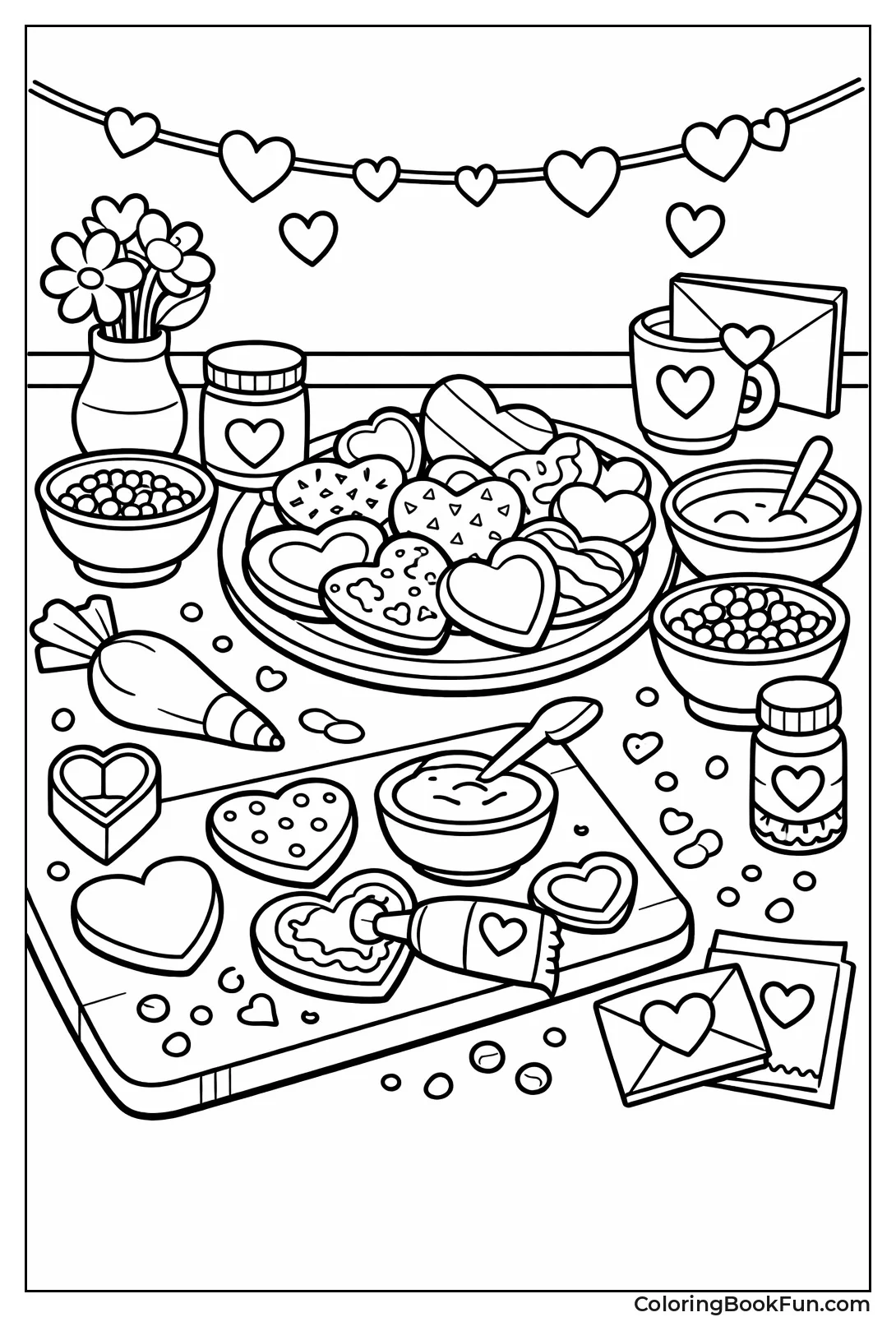 Decorating Heart Shaped Cookies