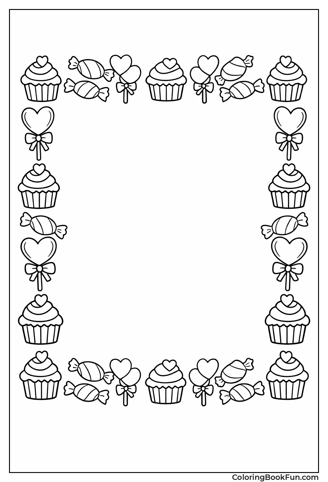 Candy Border Picture Frame