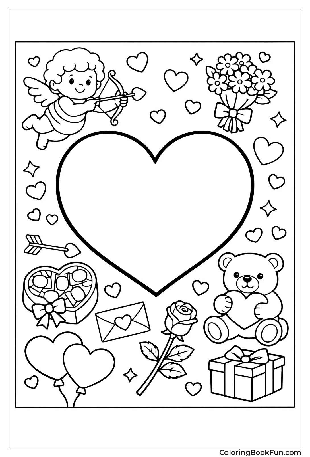 Large Simple Heart Outline