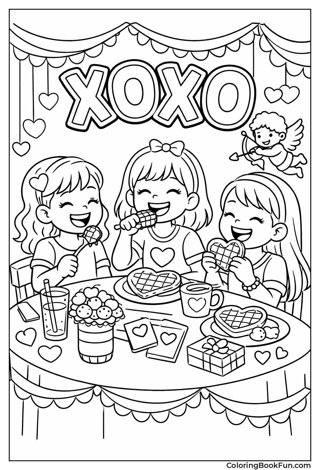 Friends at Galentine Brunch