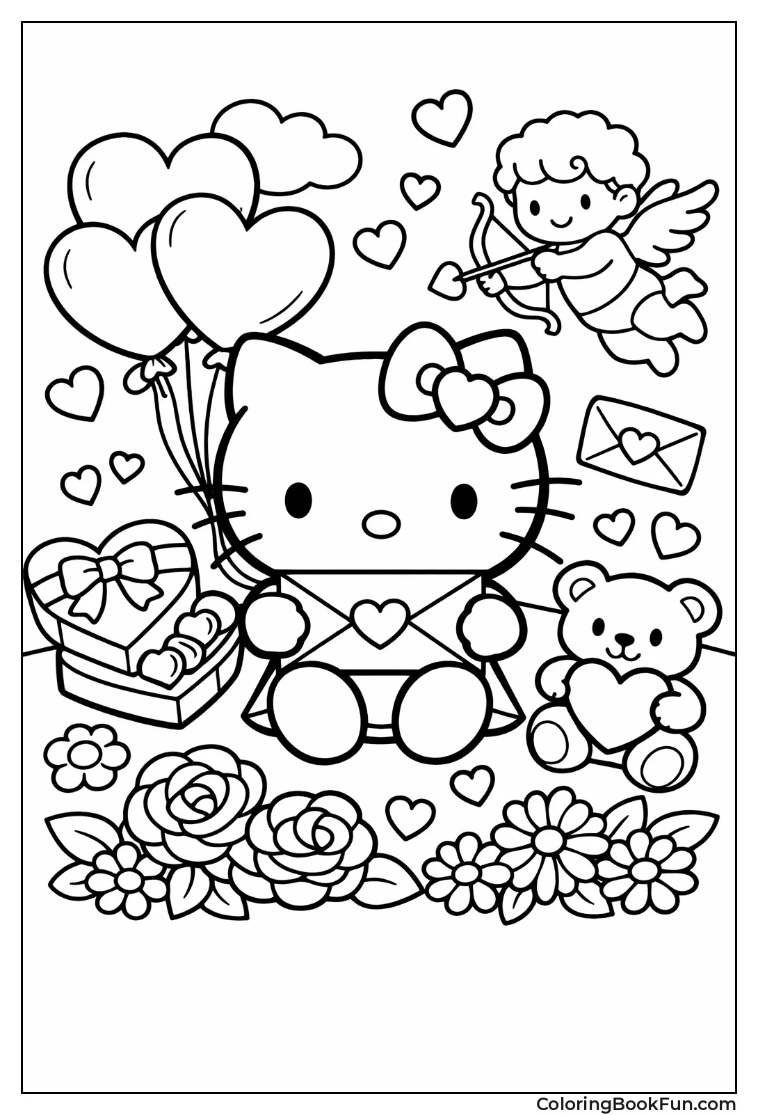 Hello Kitty with Hearts