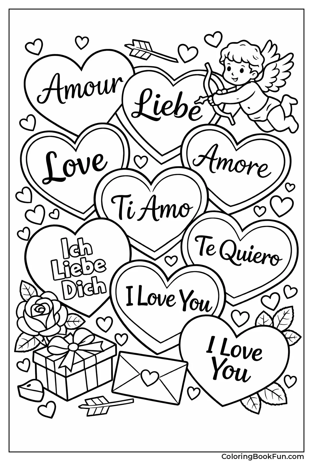 Hearts Saying Love Worldwide