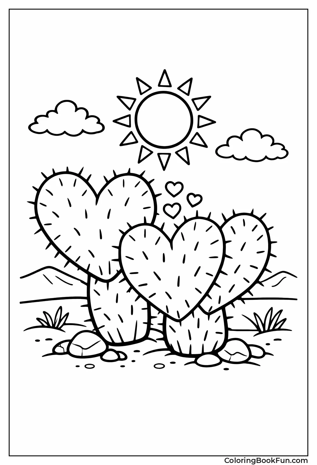 Cacti with Heart Pads