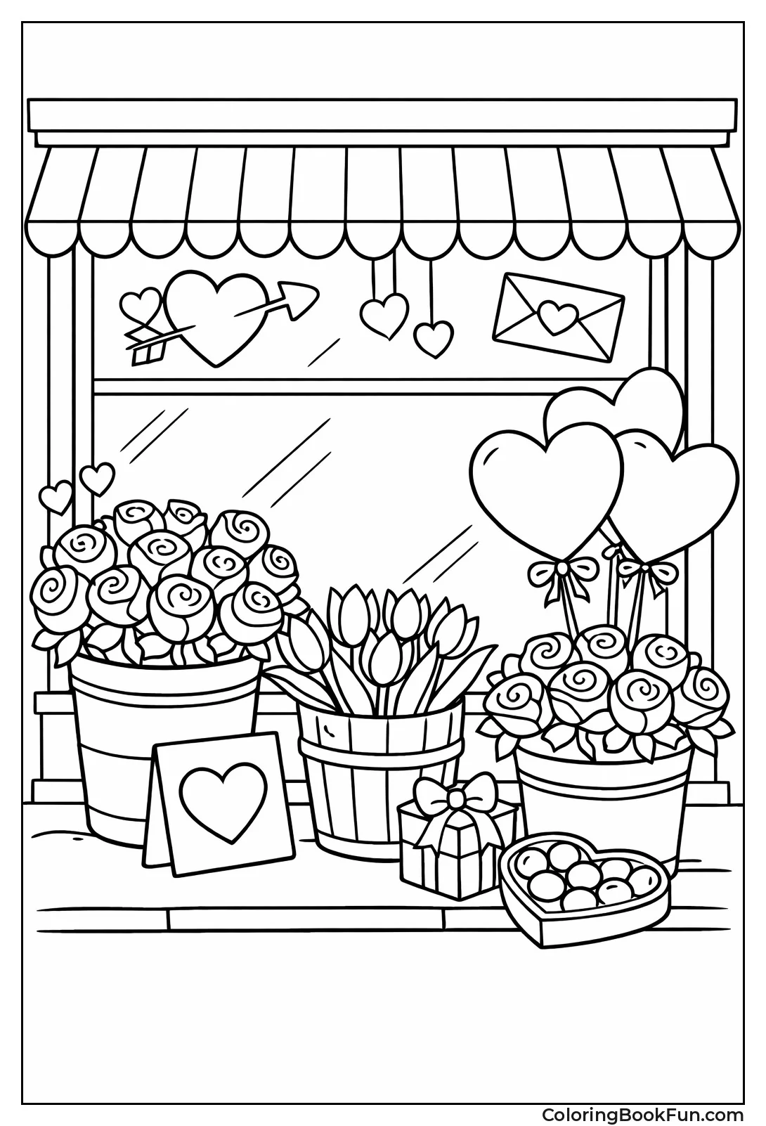 Flower Shop with Balloons
