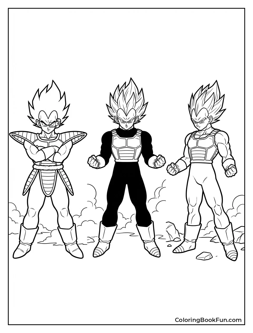 Vegeta's Armor Evolution