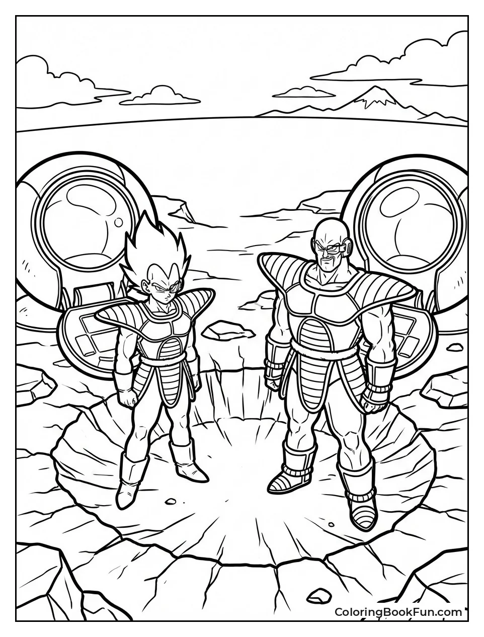 Vegeta's First Arrival