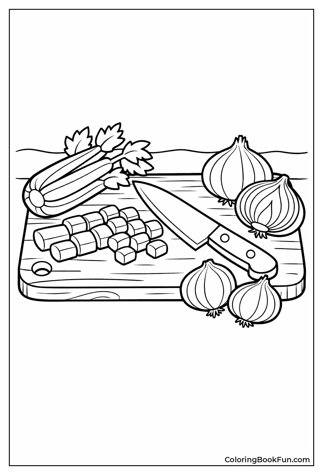 Chopping Veggies on Board