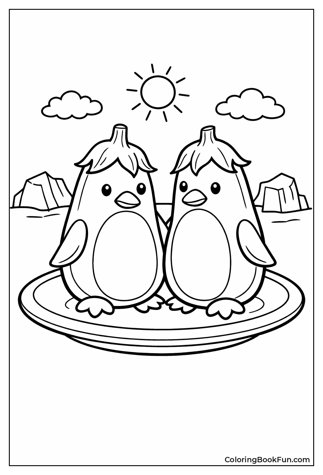 Eggplant Penguins on Plate