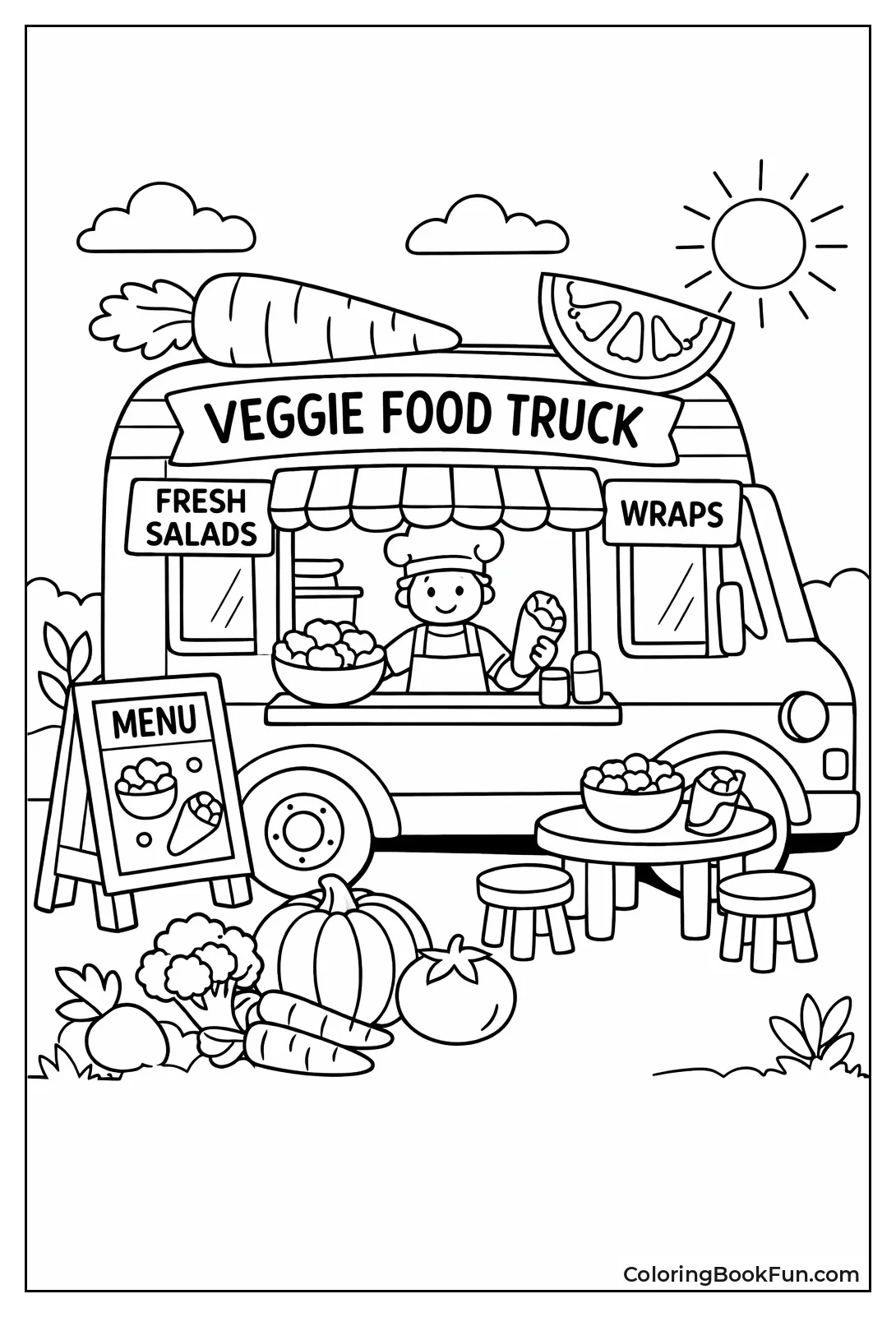 Veggie Food Truck Salads