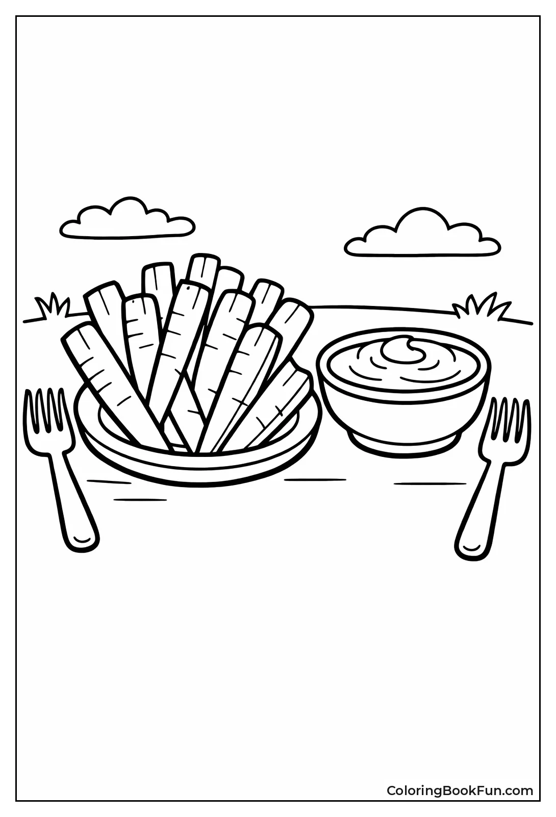 Carrots with Dipping Forks