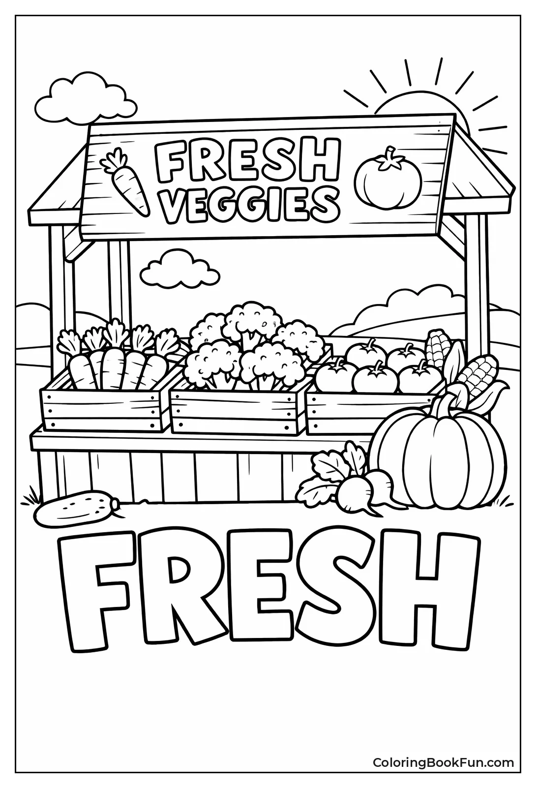 Roadside Fresh Veggie Stand
