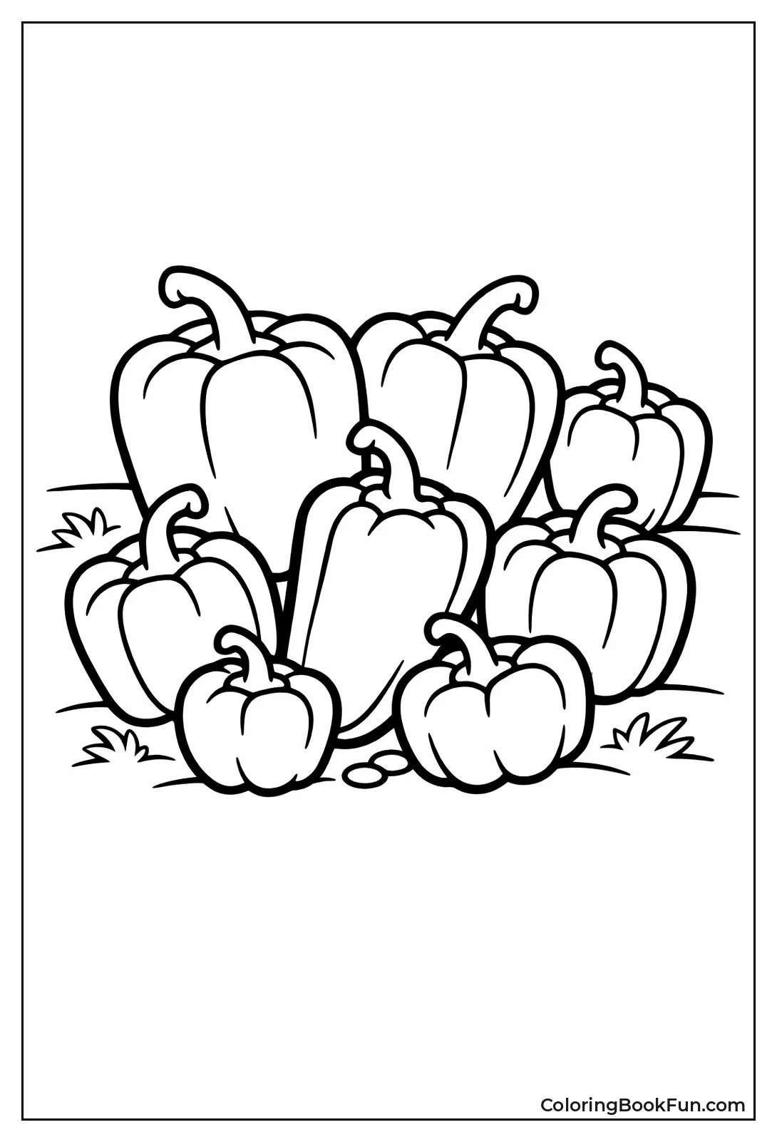 Cluster of Mini Peppers