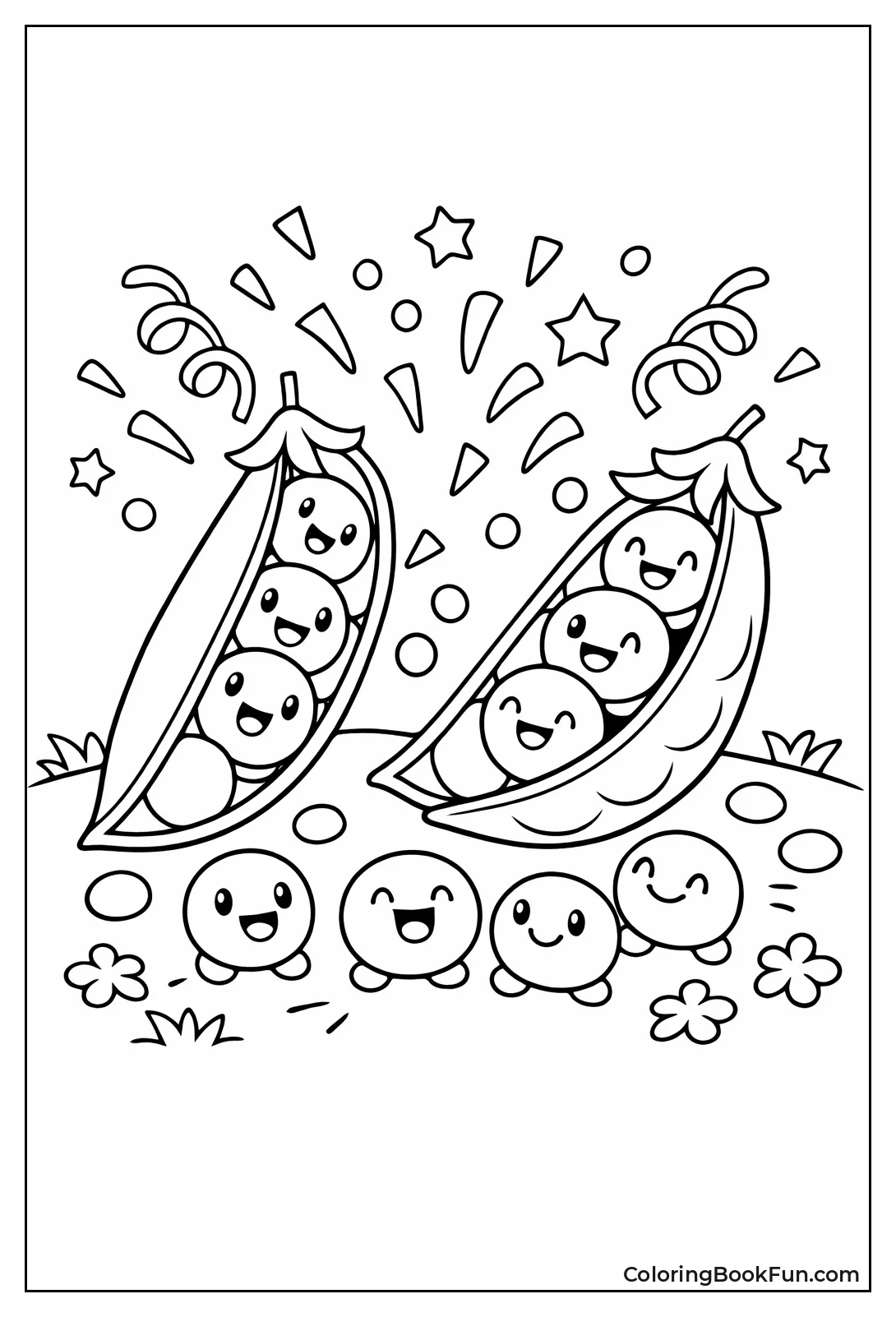 Pea Pods Party Peeking