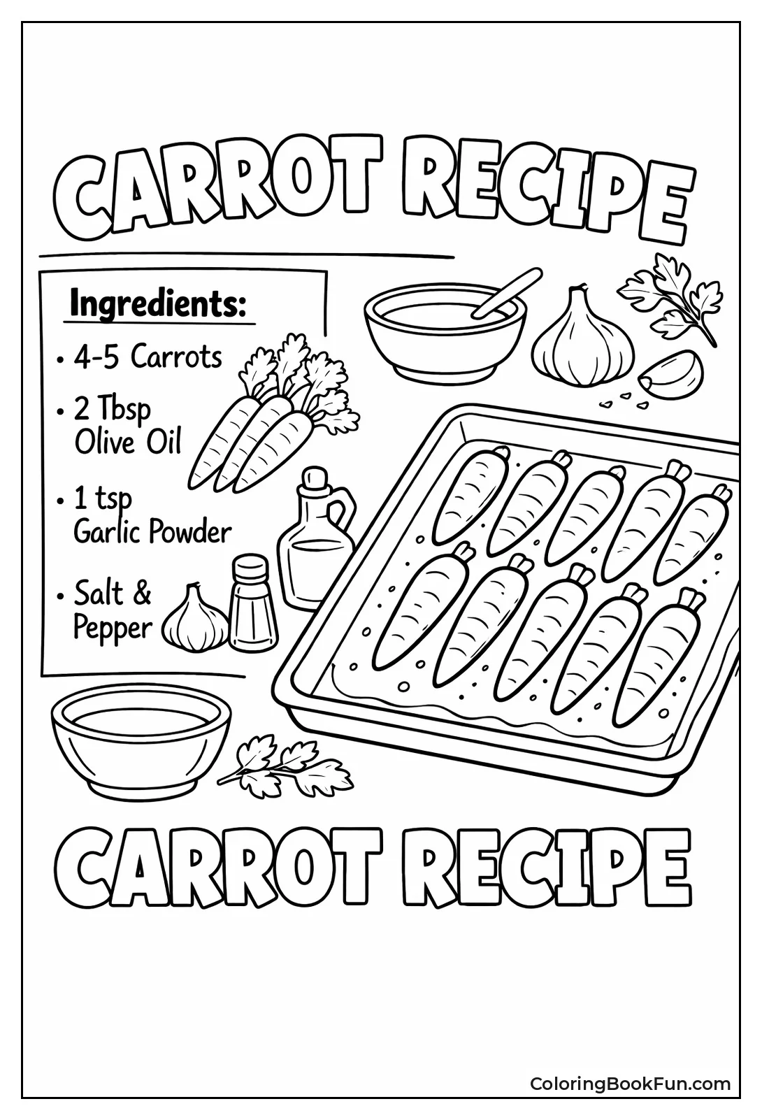 Roasted Carrots Recipe Card