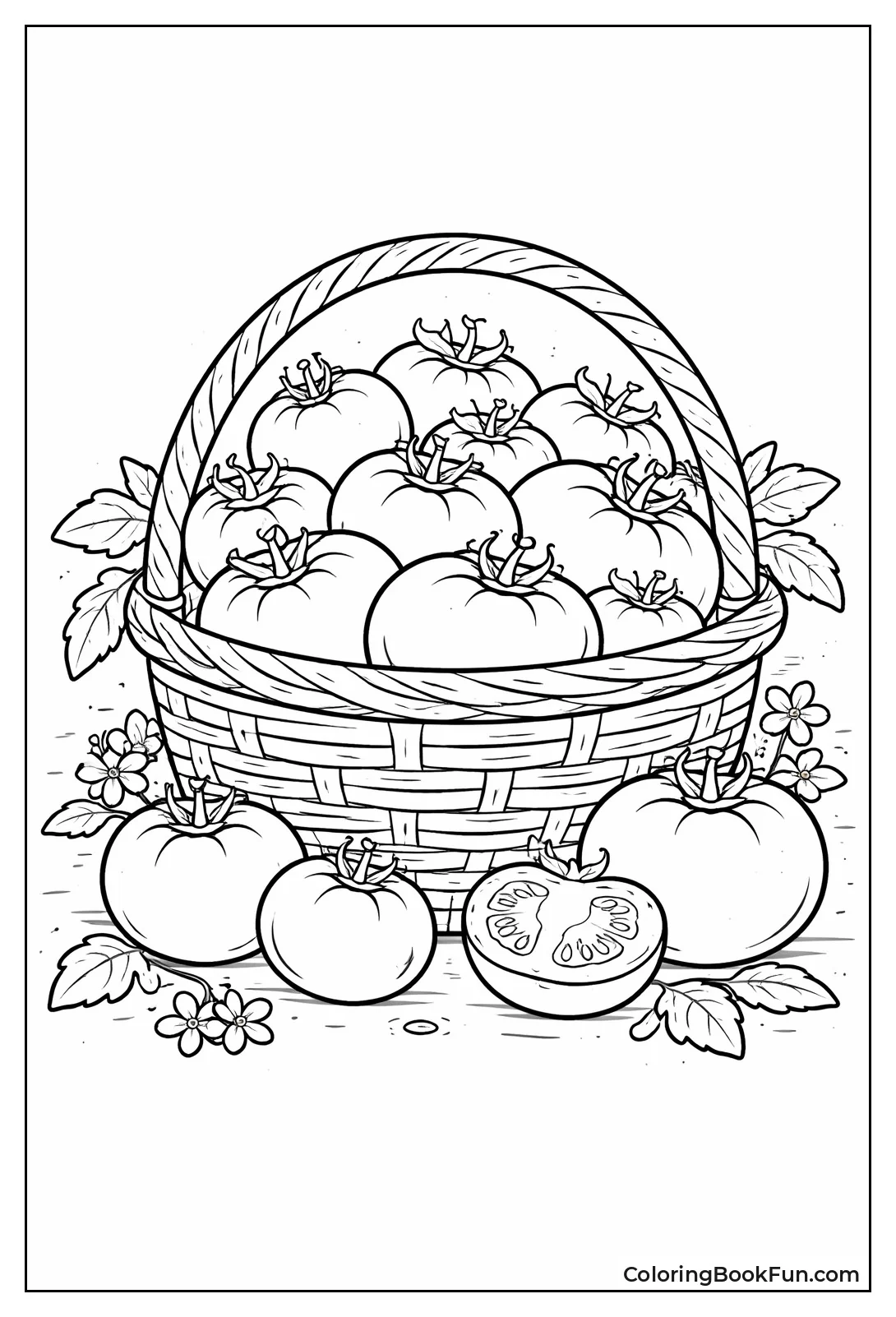 Basket Full of Tomatoes