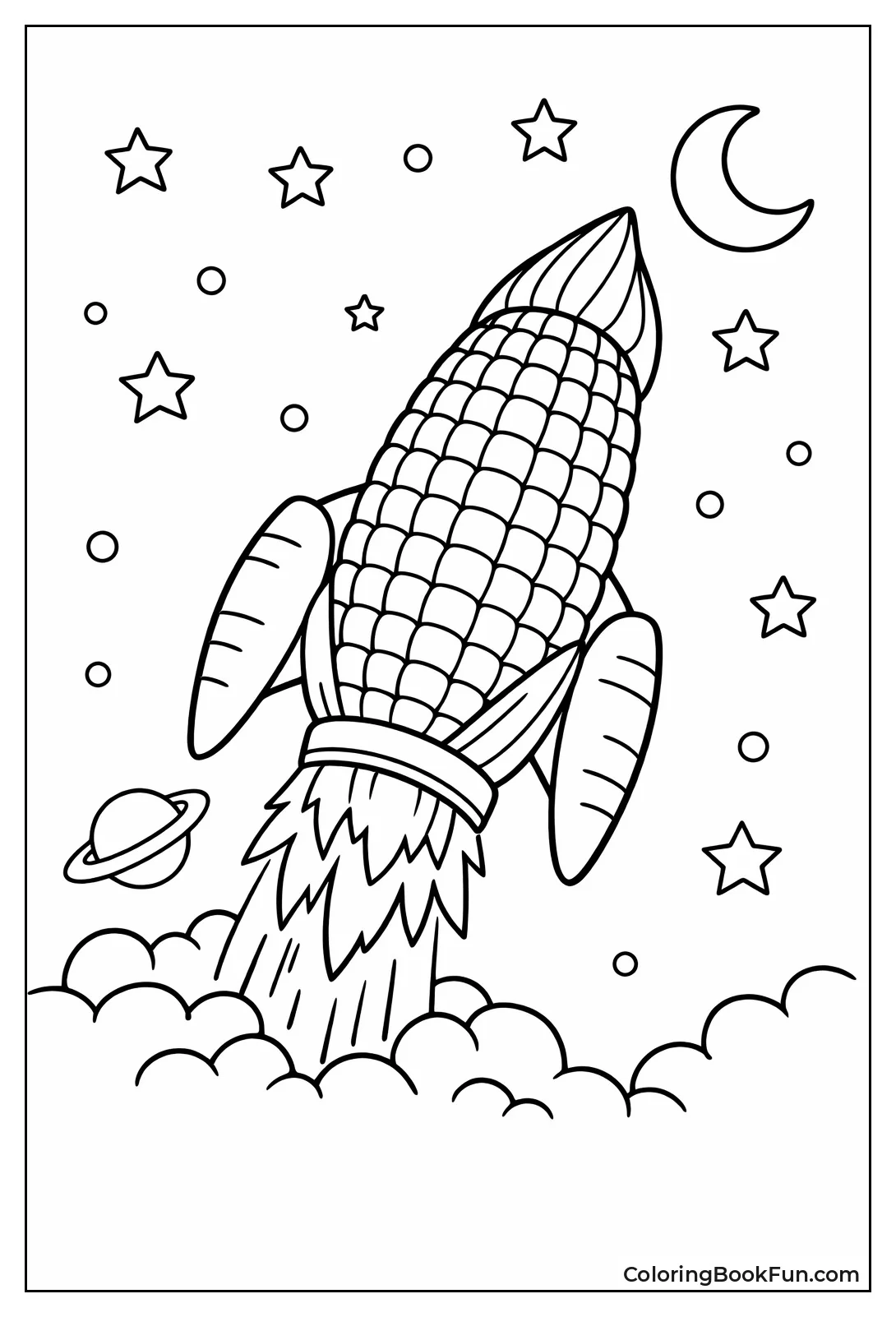 Corn Rocket Blasting Off