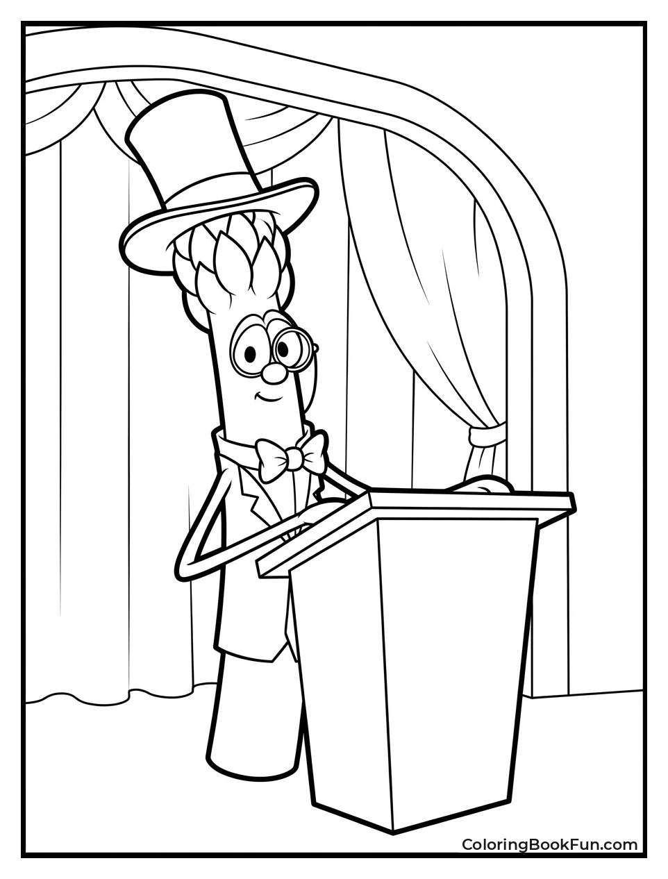 Archibald Asparagus Speaks Formally