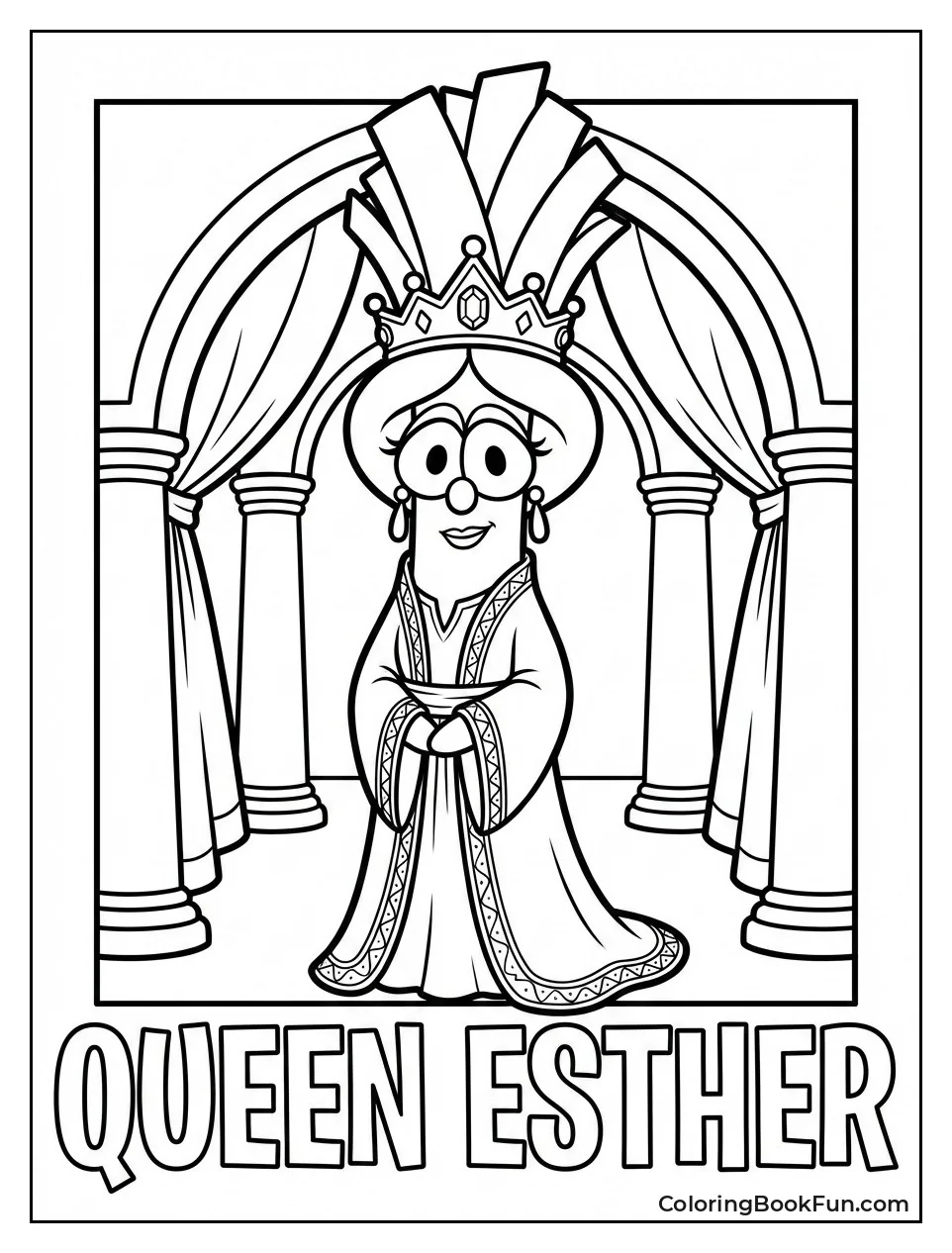 Esther Wears Royal Crown