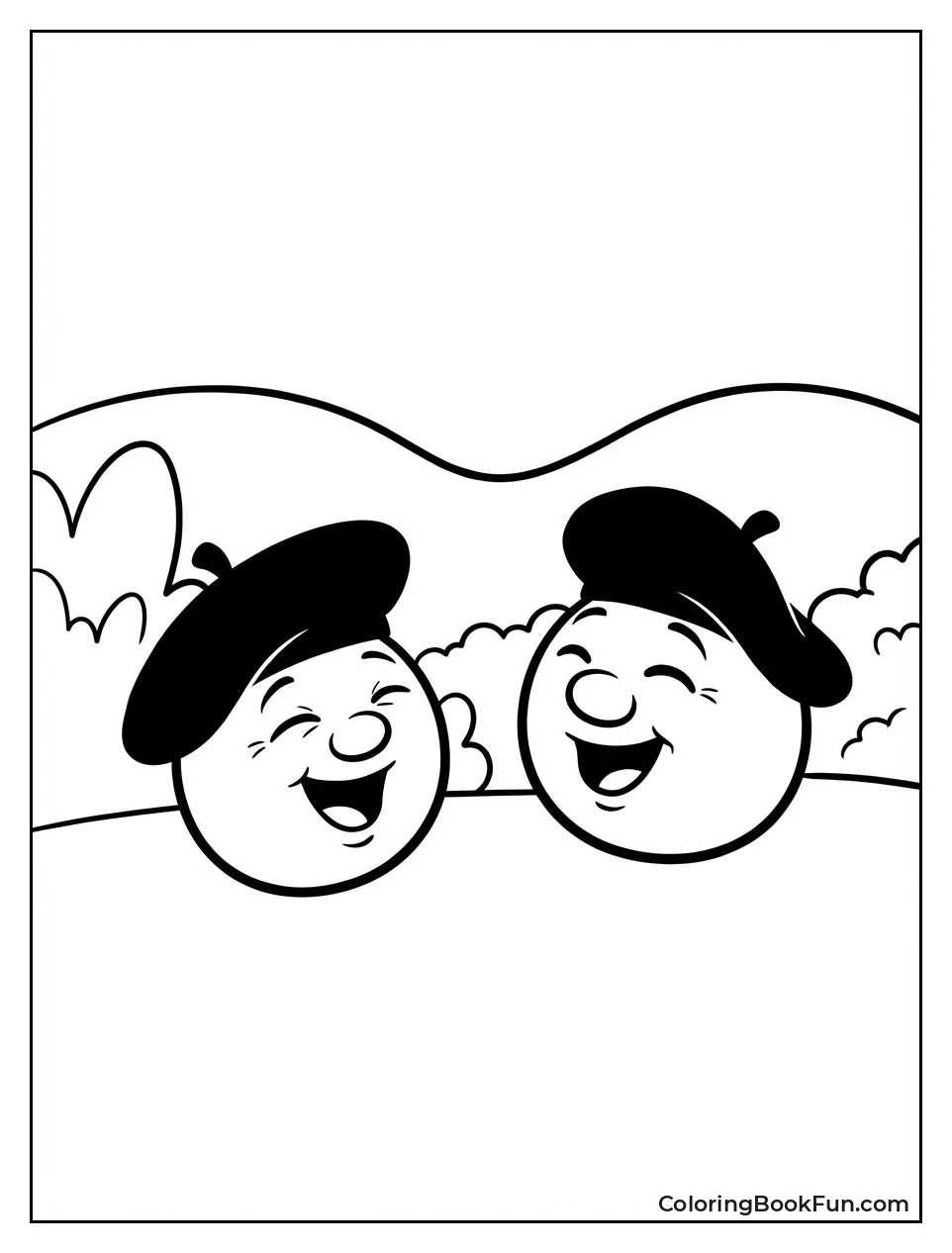 French Peas Laugh Together