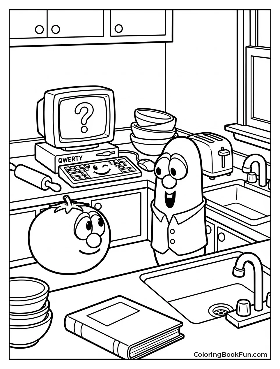 Kitchen Counter with Props