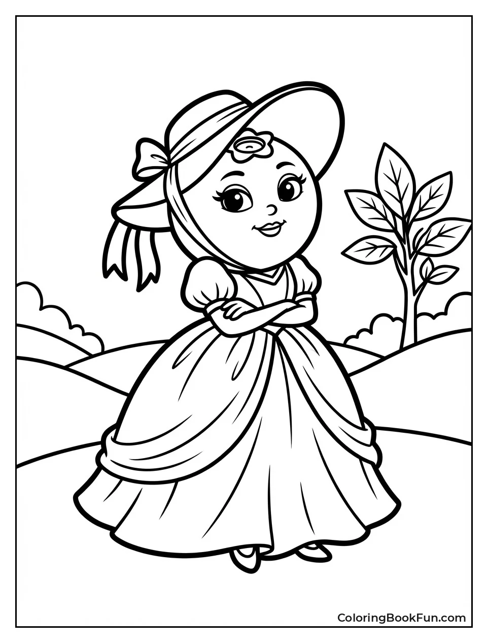 Madame Blueberry Stands Gracefully