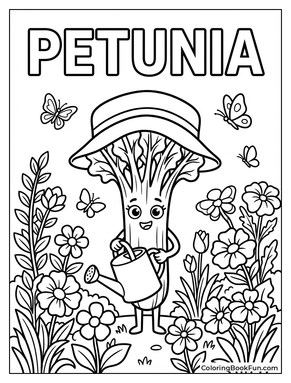 Petunia Waters Garden Flowers