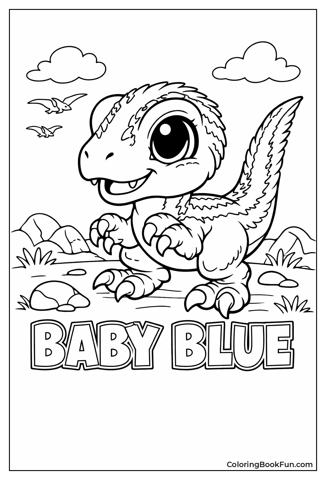 Cute Baby Blue Plays Playfully