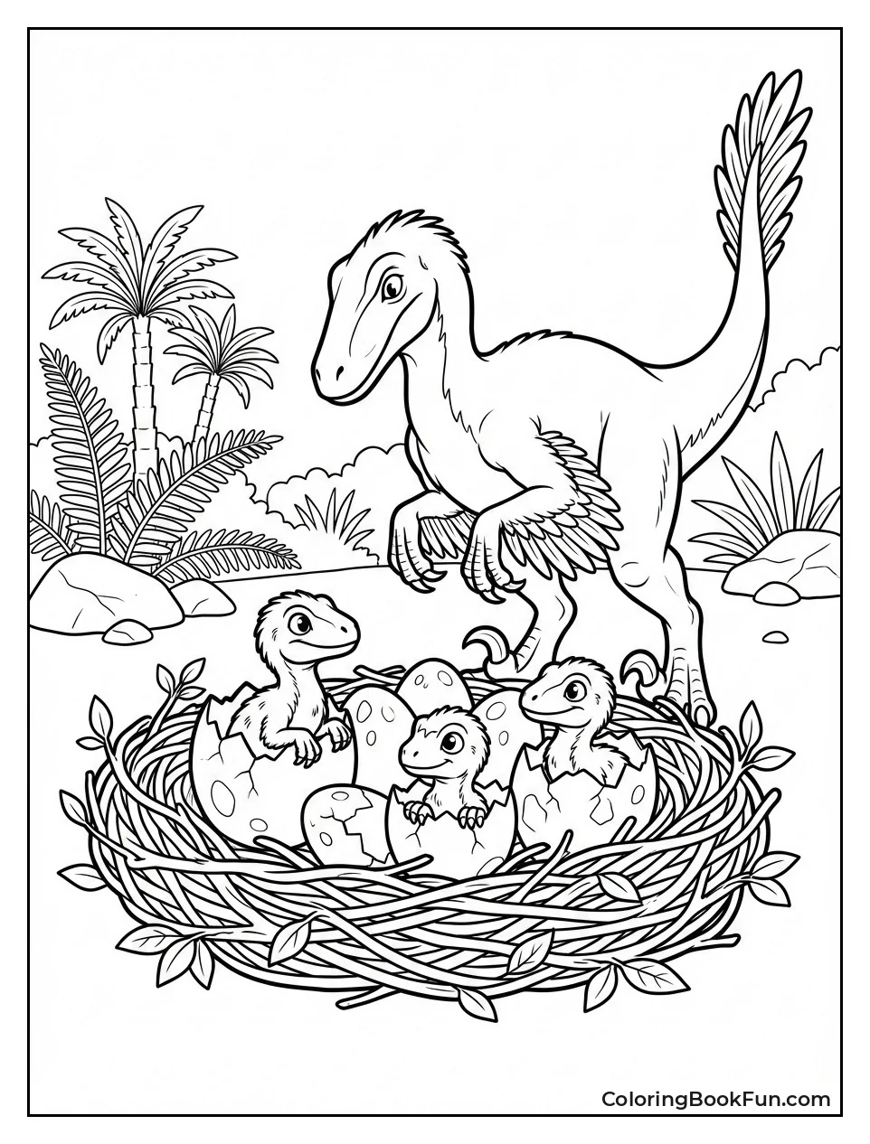 Babies Nest with Adult