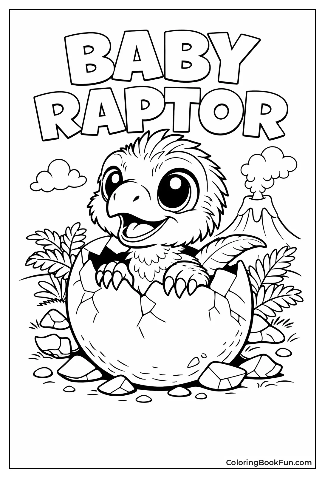 Cute Baby Velociraptor Hatches