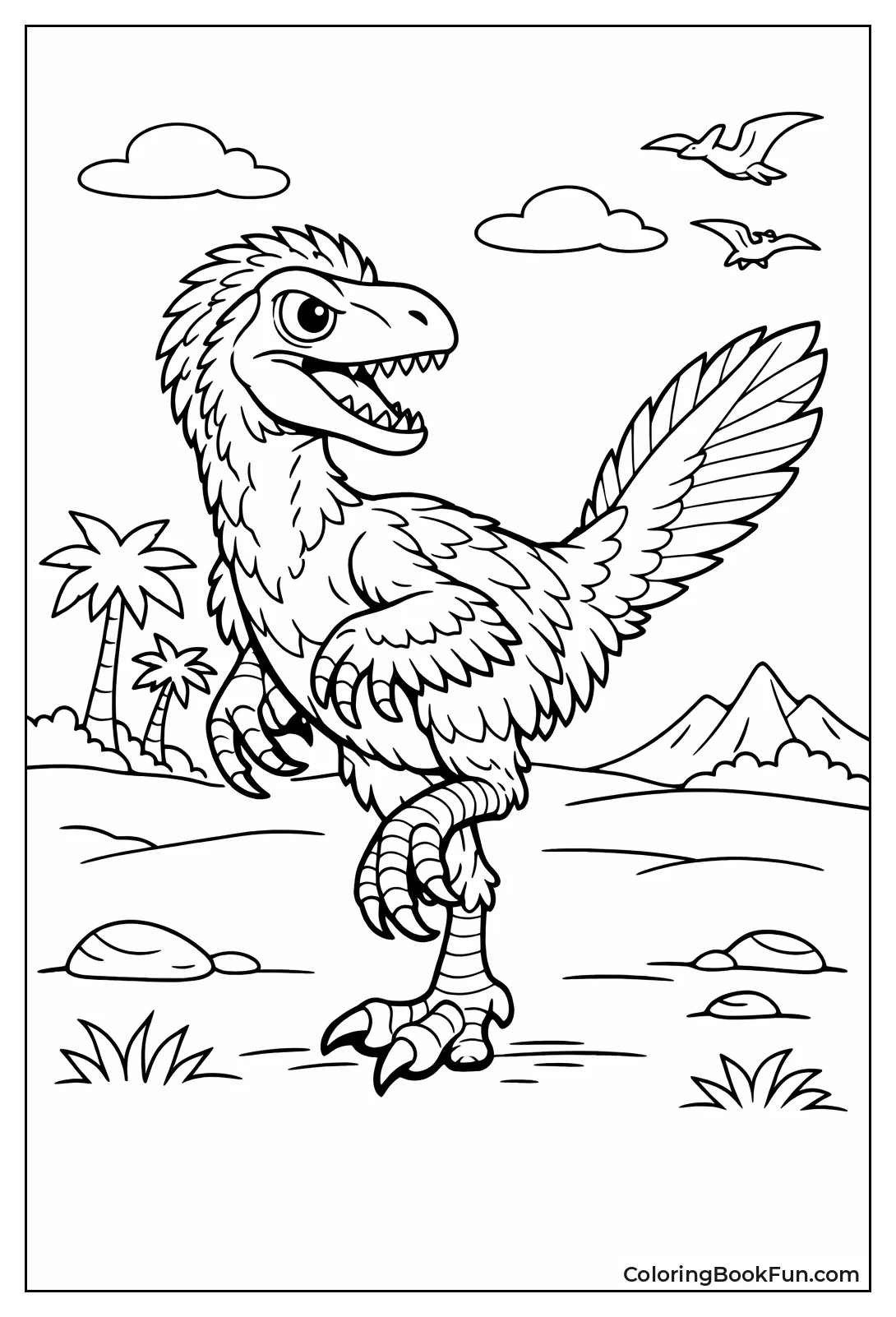 Velociraptor Roosts like Bird