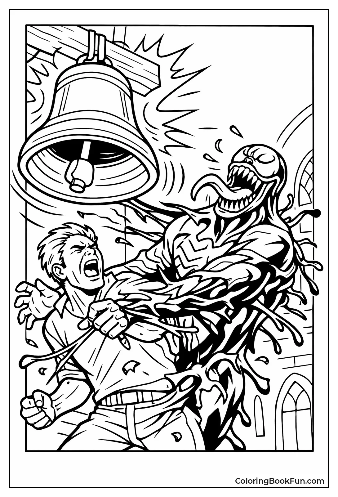 Symbiote Flees Church Bell