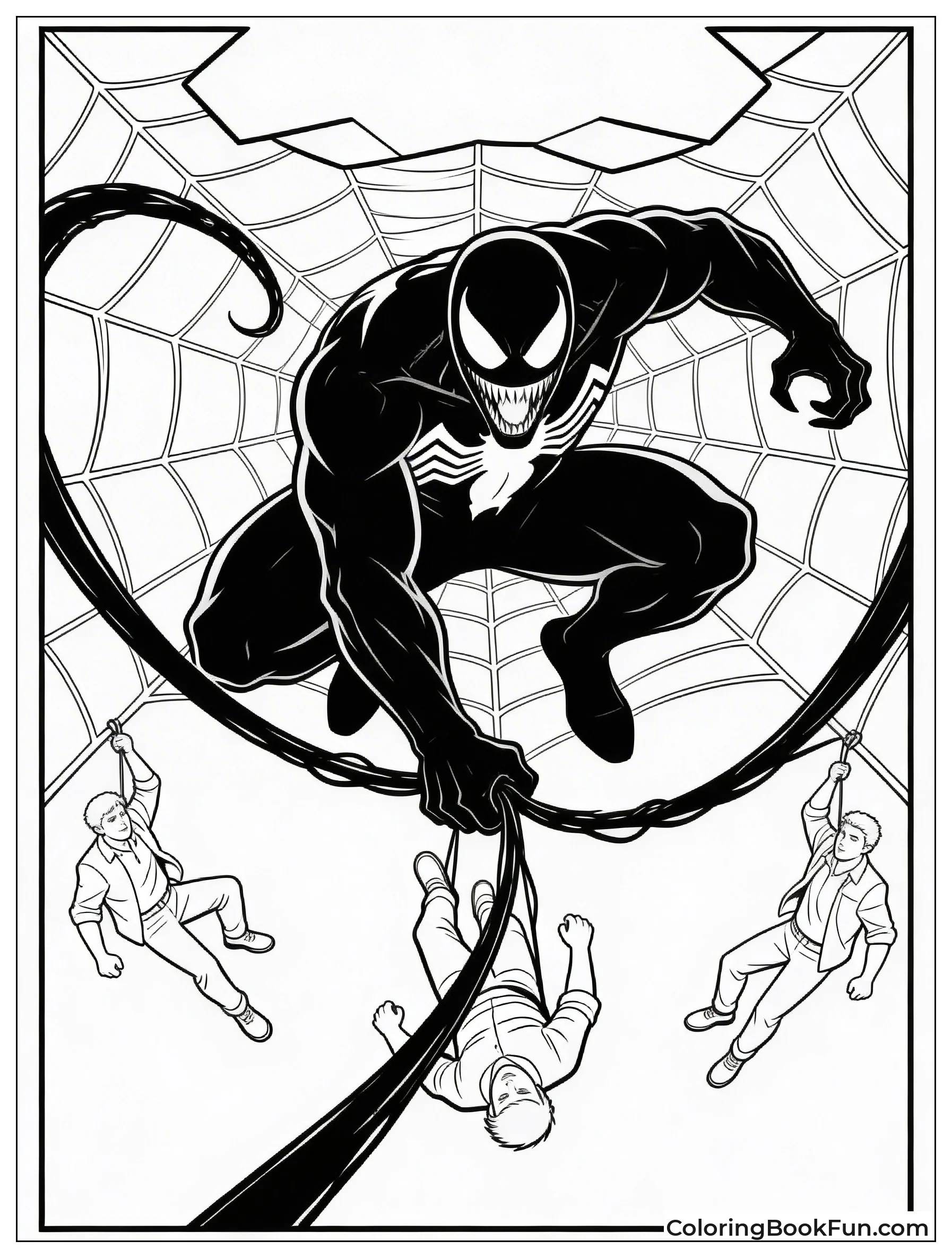 Venom Saves Falling People