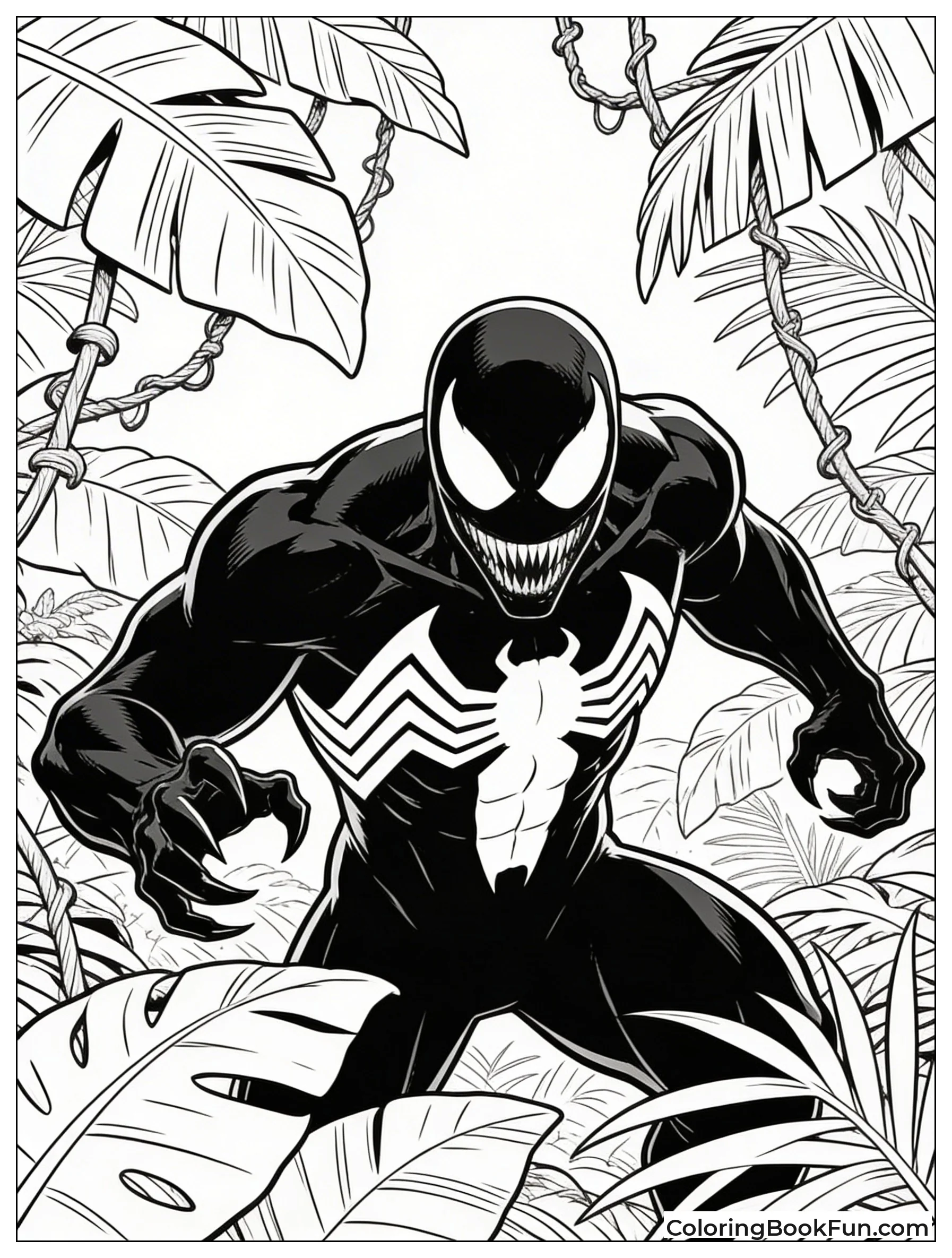 Venom Camouflages in Jungle