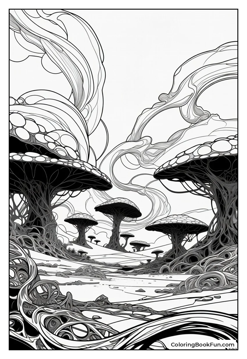 Symbiote Planet Swirls Wild