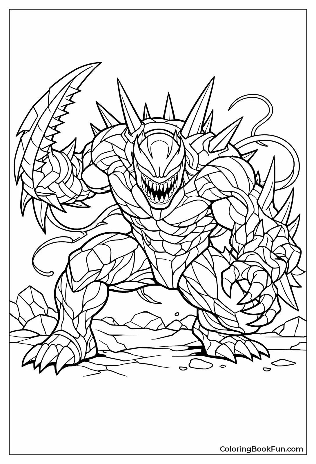 Riot Poses with Spikes