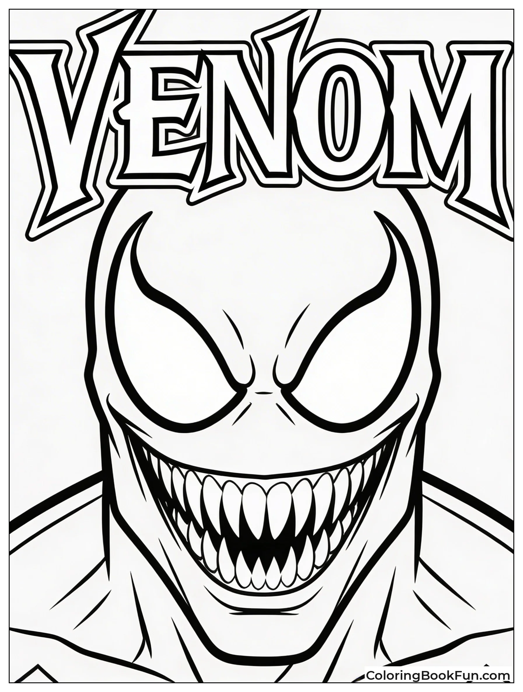 Venom Shows Toothy Grin