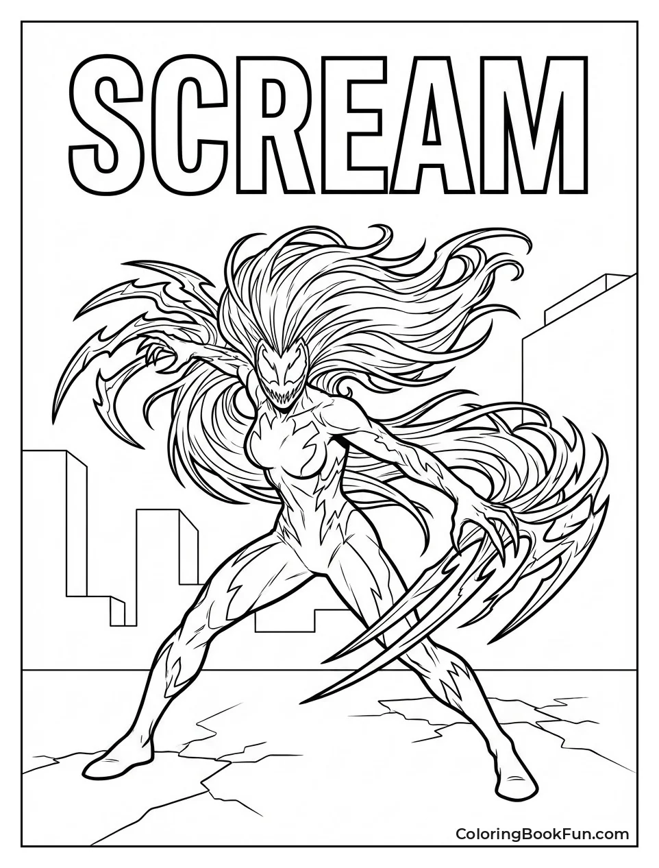 Scream Swings Bladed Hair