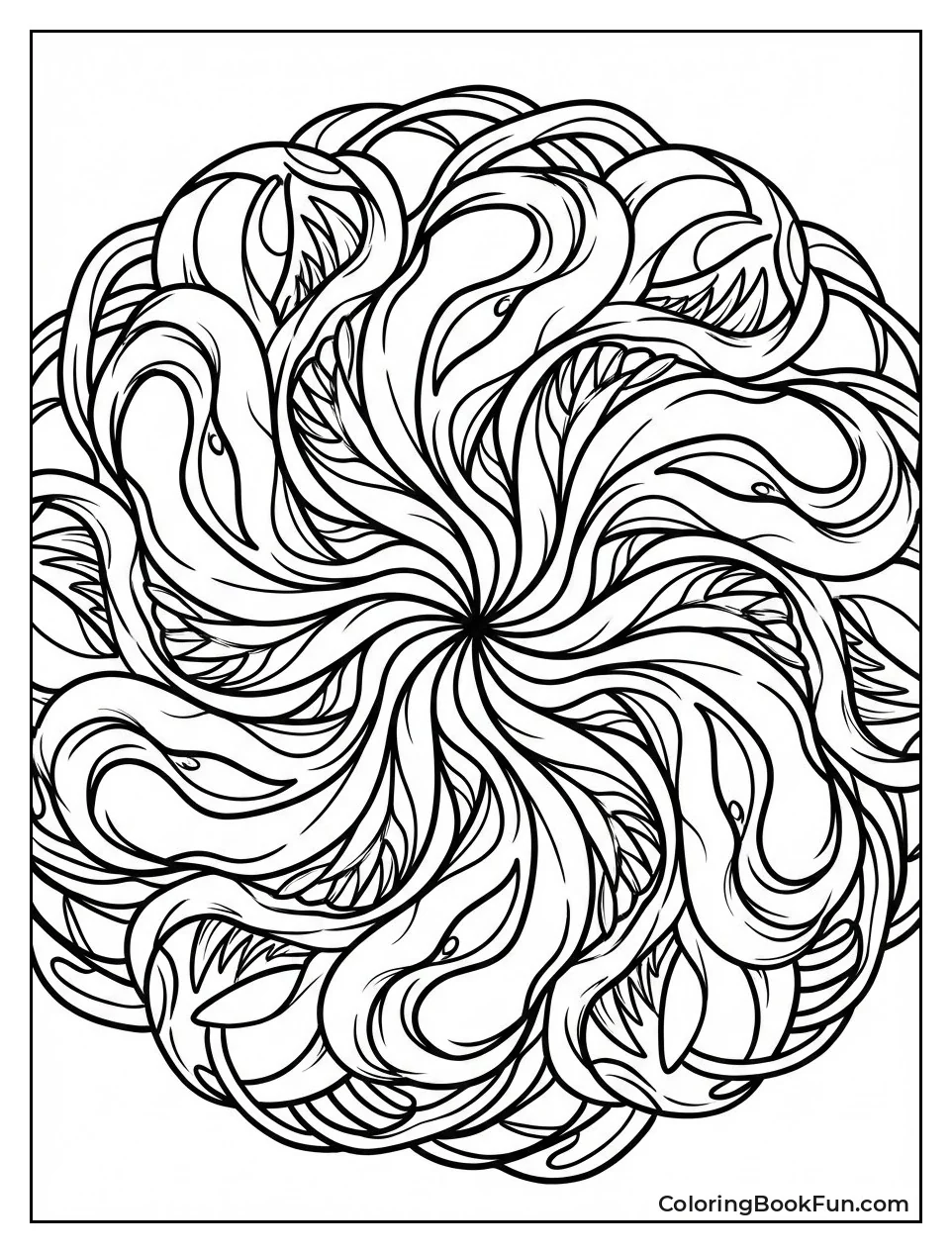 Symbiote Tendrils Form Mandala