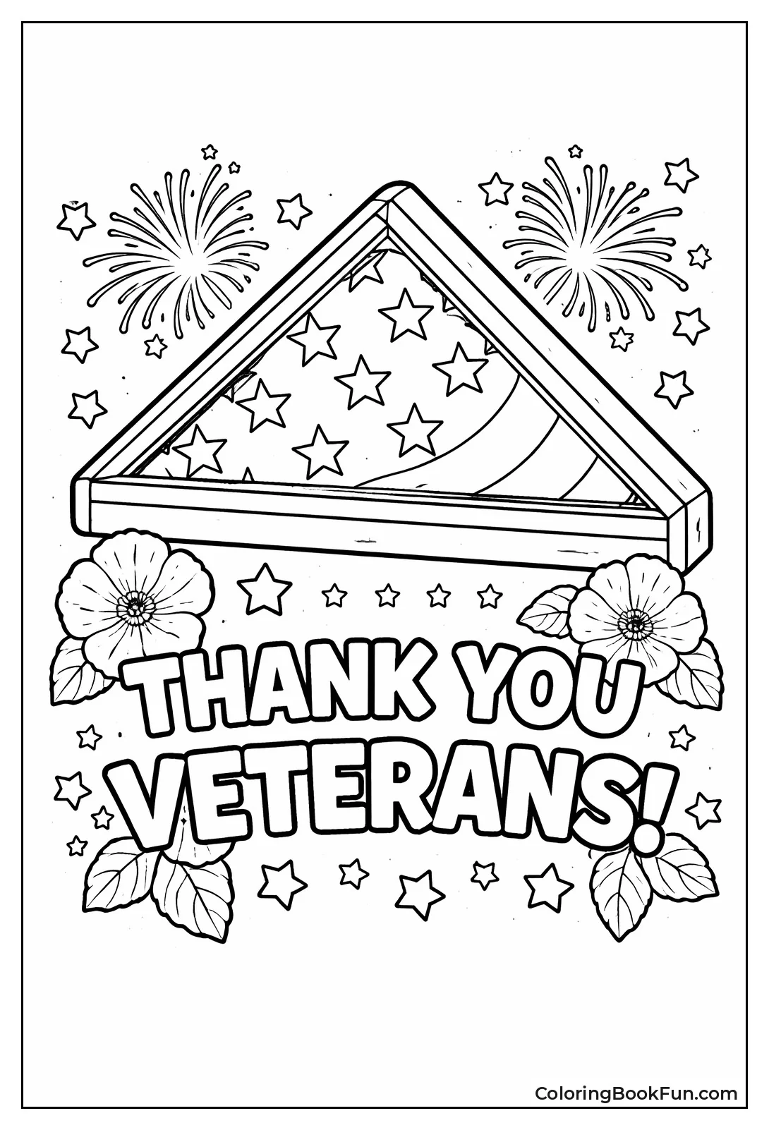 Folded Flag in Triangle Case