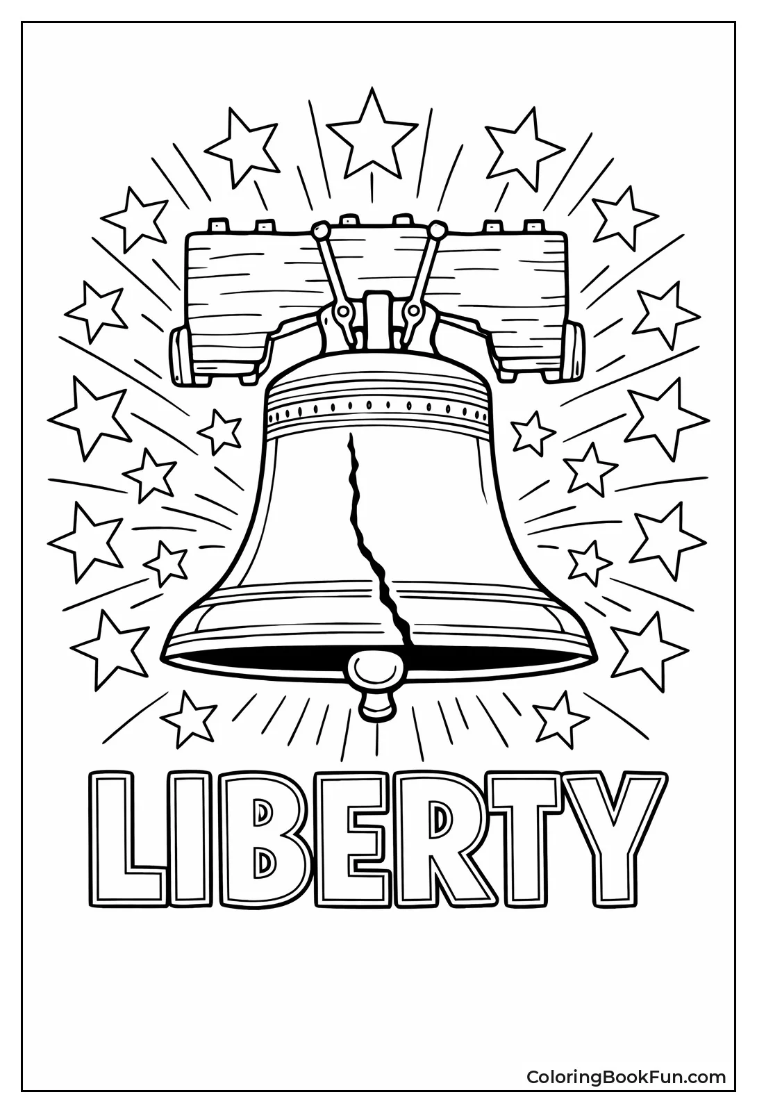 Liberty Bell with Stars