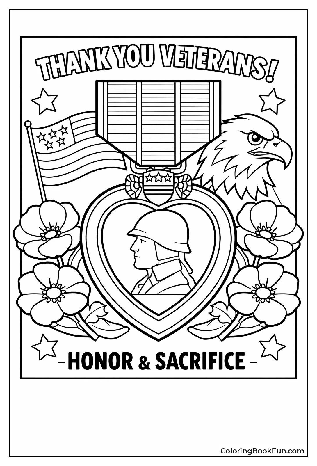 Purple Heart Medal Shines