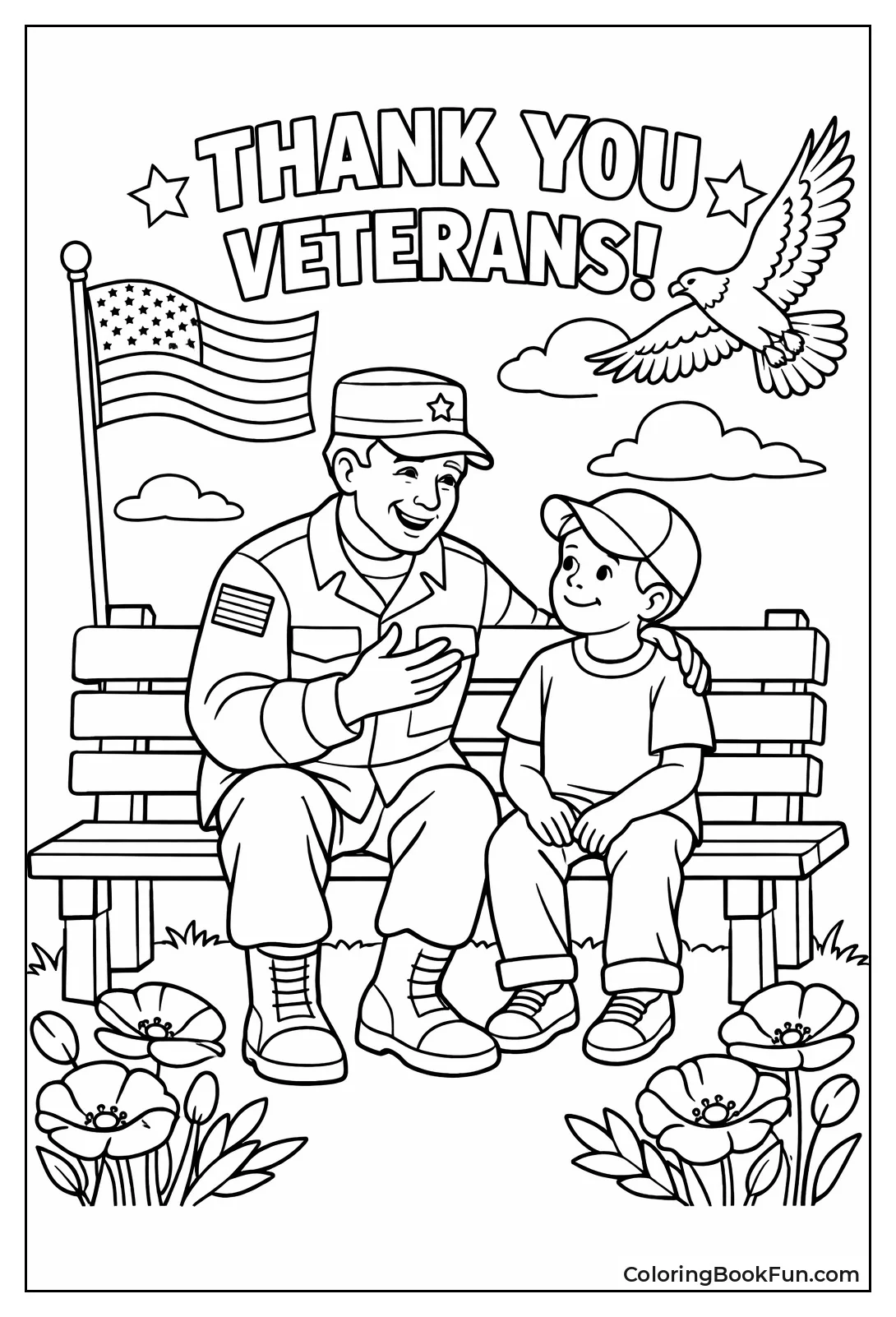 Veteran Tells Child Stories
