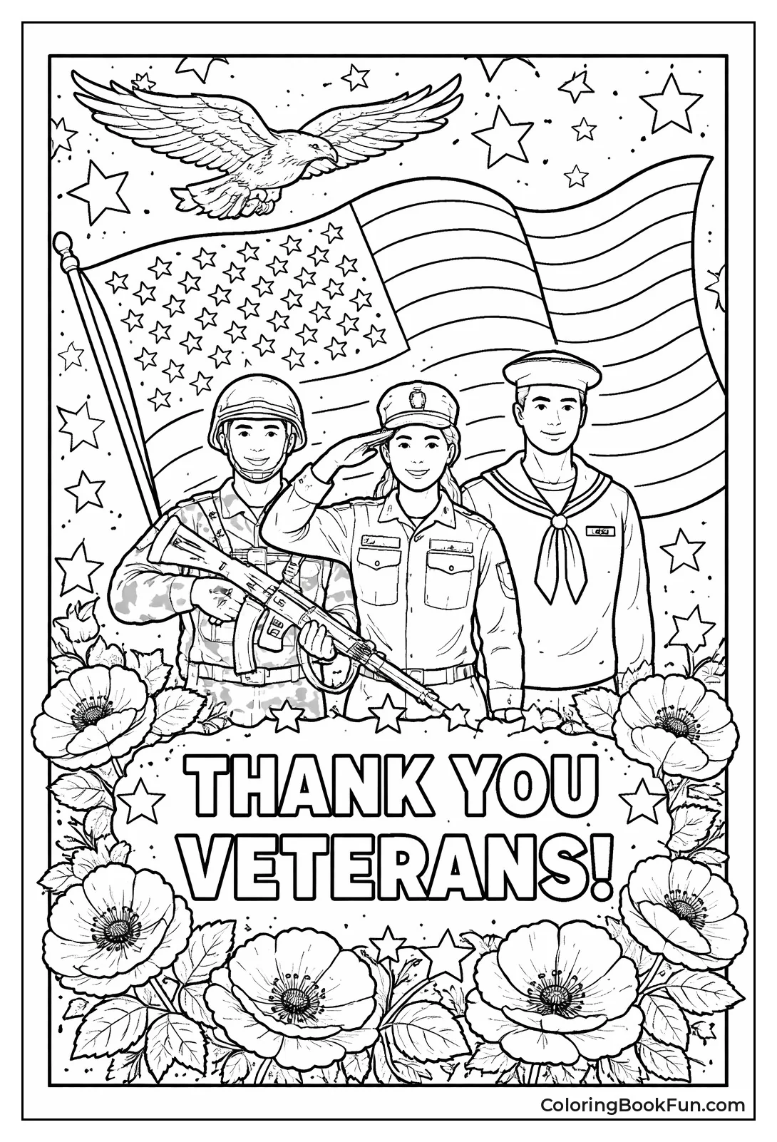 American Flag Waves Proudly